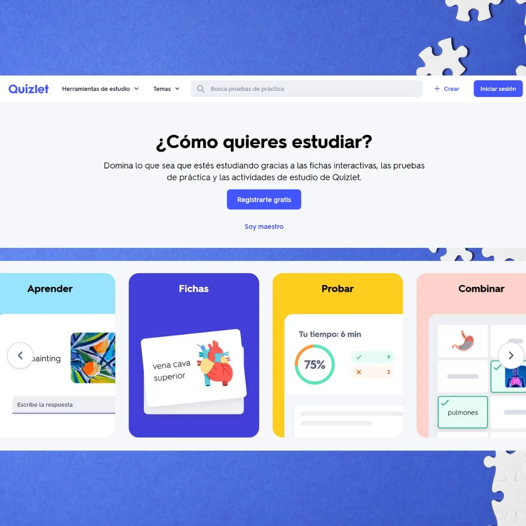 Quizlet_Las mejores herramientas de IA para estudiantes: Aprende más rápido y mejor